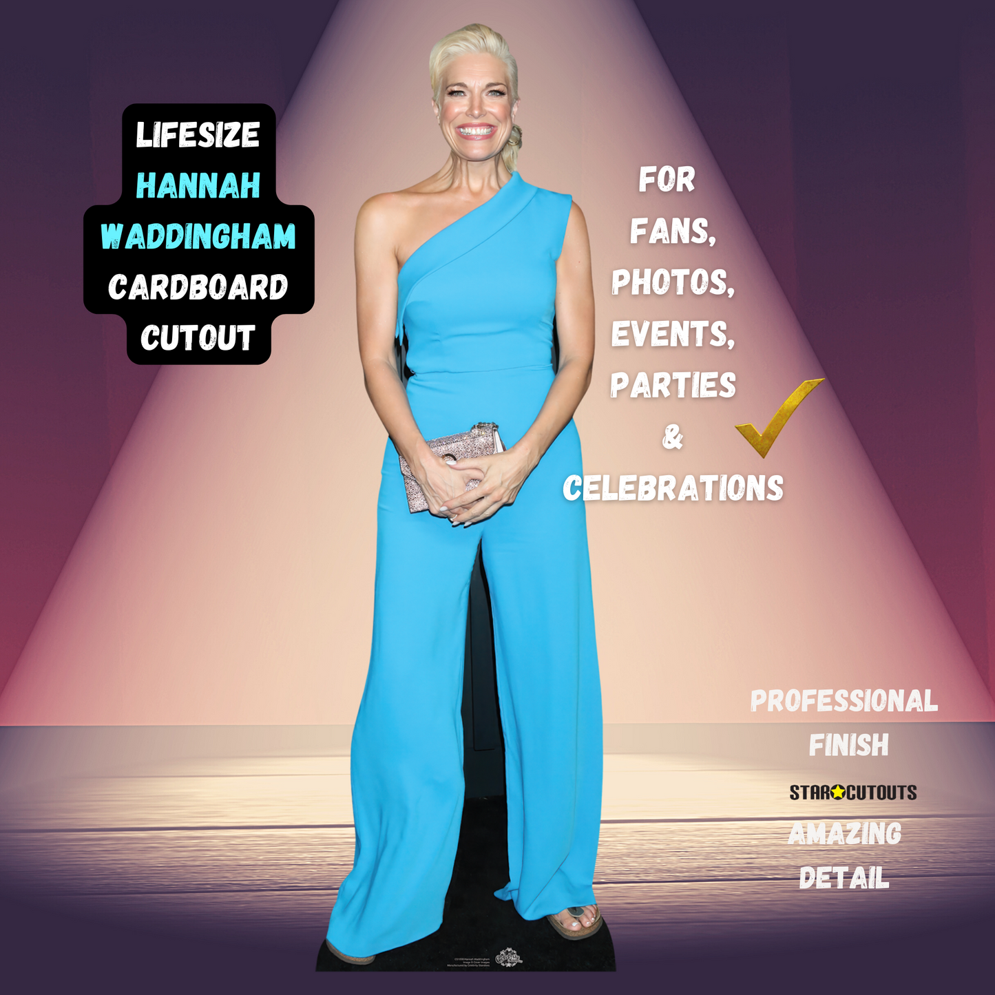 Hannah Waddingham Cardboard Cut Out Life Size With Mini