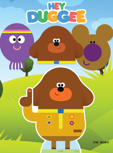 Hey Duggee & The Squirrels Table Toppers Party Pack Twelve Cut Outs