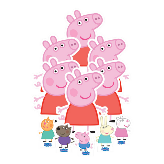 Peppa Pig Table Toppers Pack Ten Cut Outs