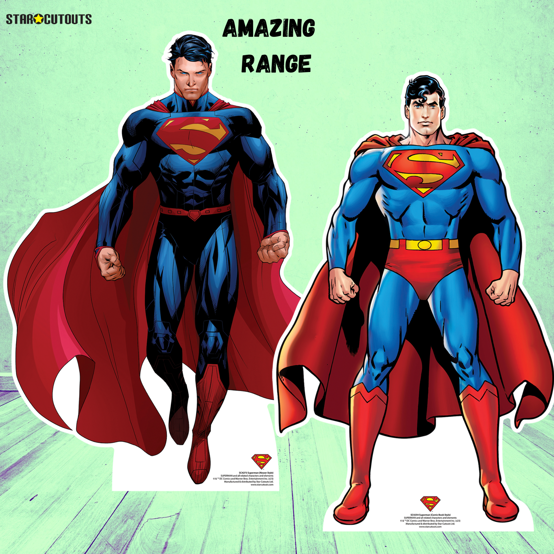 Superman Comic Style Cardboard Cutout